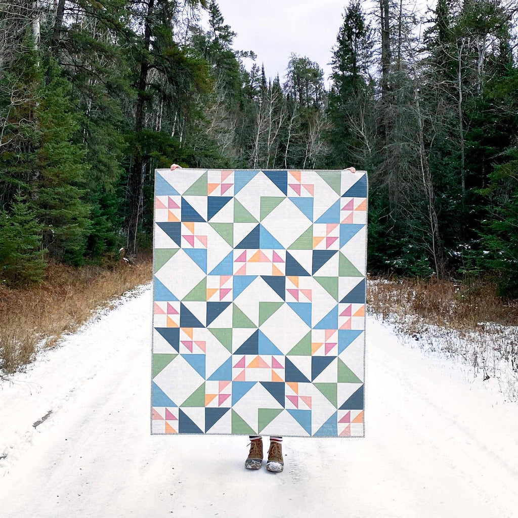 Quilt made with Birds Hill Quilt Pattern by The Blanket Statement Co