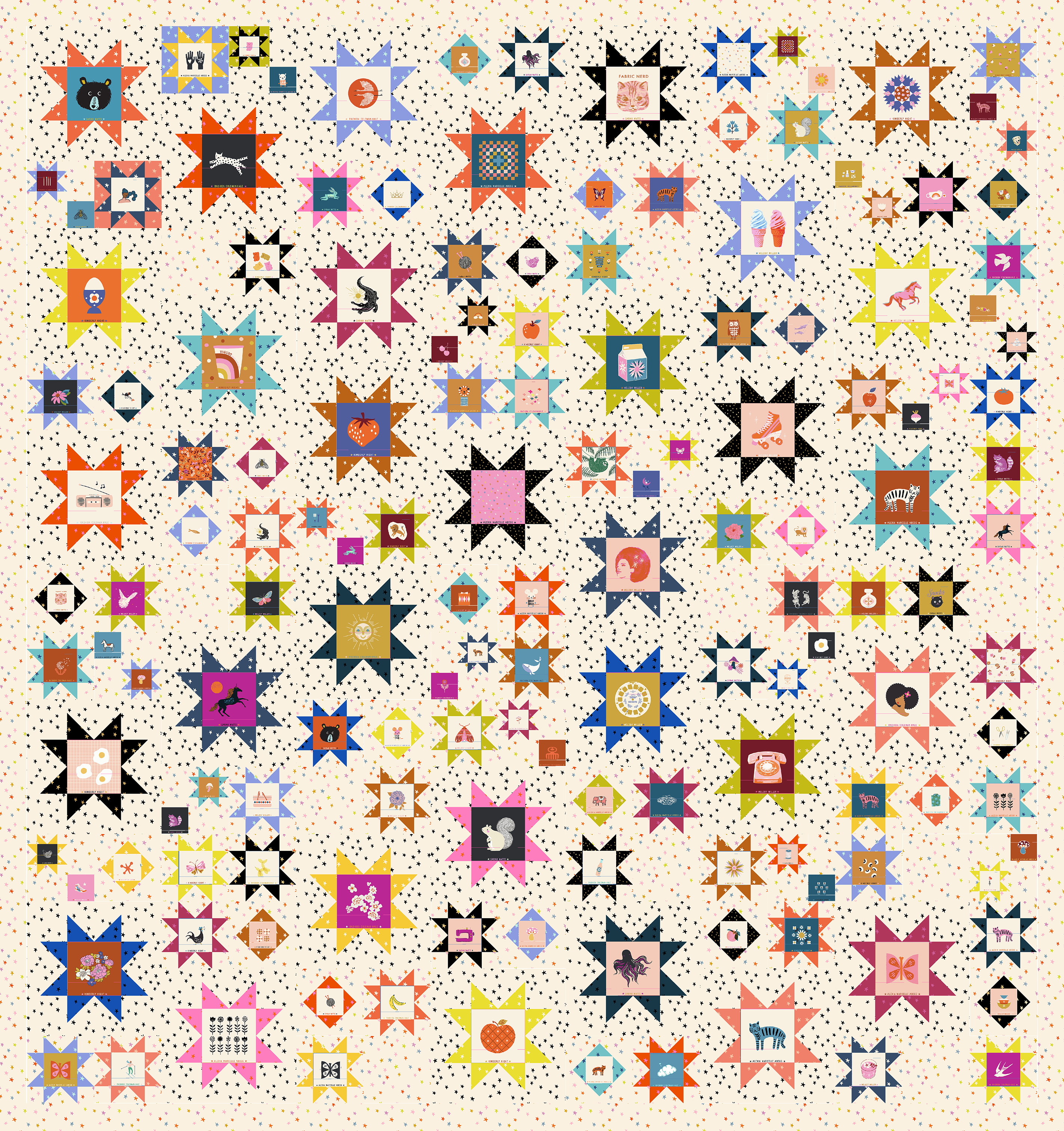 Sawtooth Sky Quilt Pattern