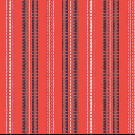 Once Upon a Charm Red Stripe Yardage | FIGO Fabrics