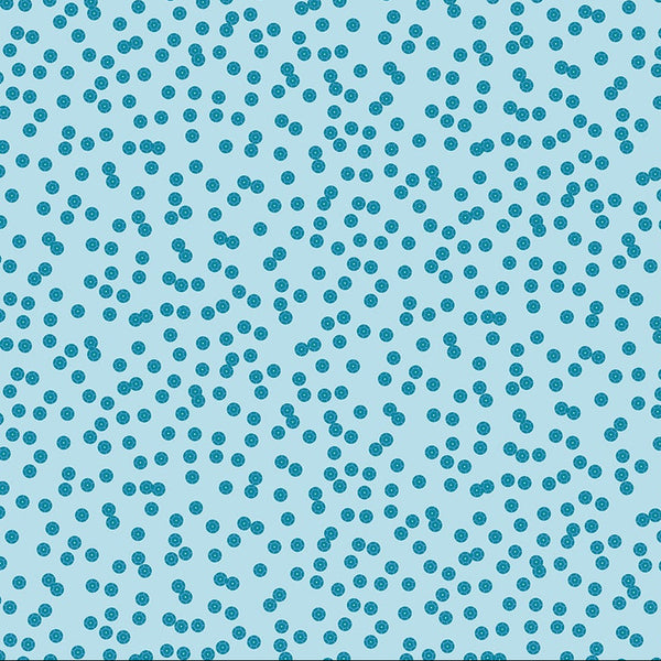 Once Upon a Charm Sequins Blue Yardage | FIGO Fabrics

