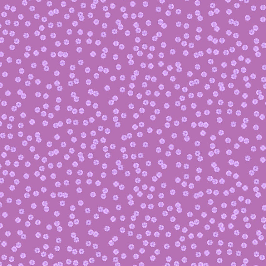 Once Upon a Charm Sequins Purple Yardage | FIGO Fabrics
