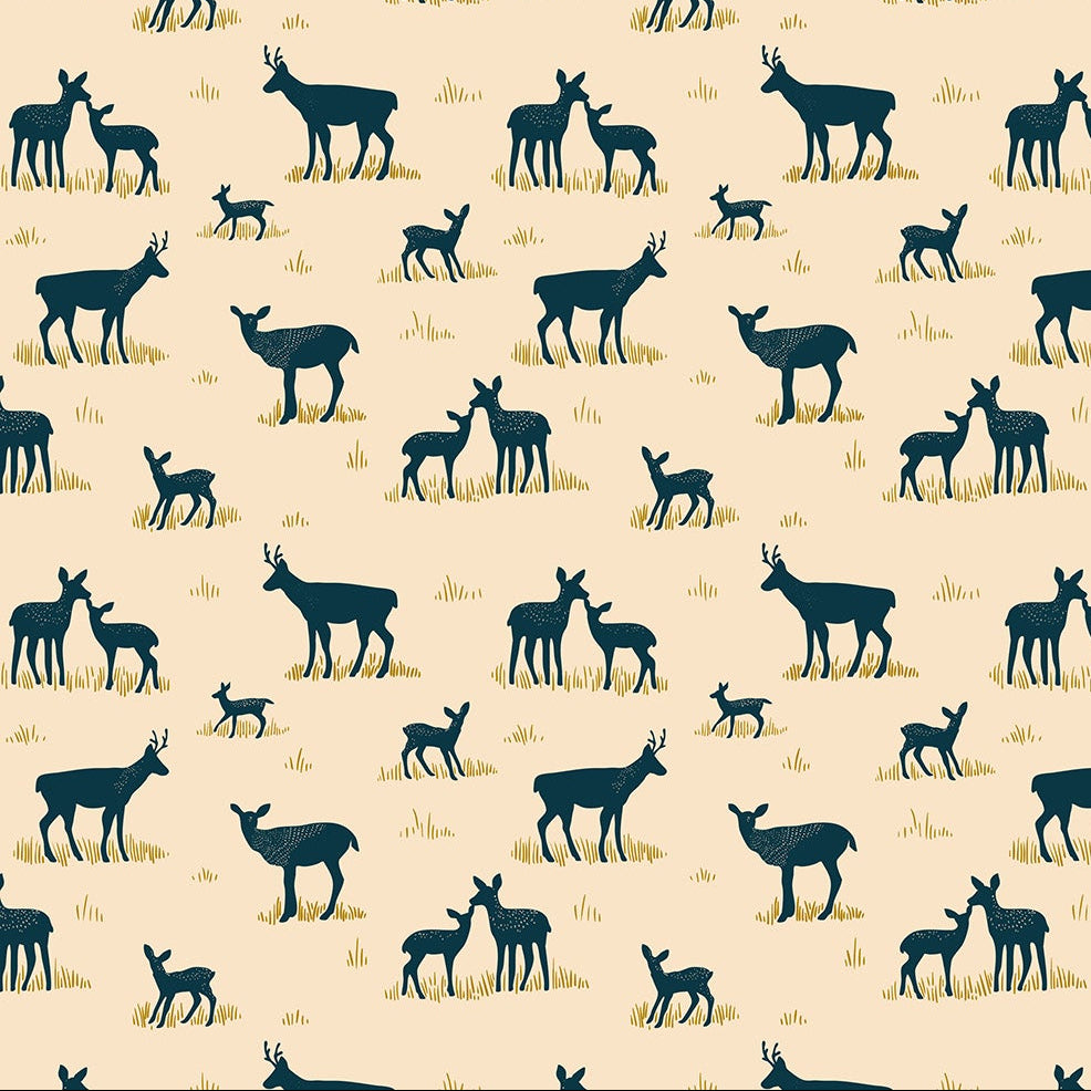Bramble & Bloom Yearling Cream Yardage | FIGO Fabrics