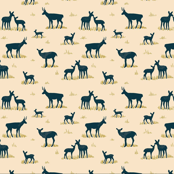 Bramble & Bloom Yearling Cream Yardage | FIGO Fabrics