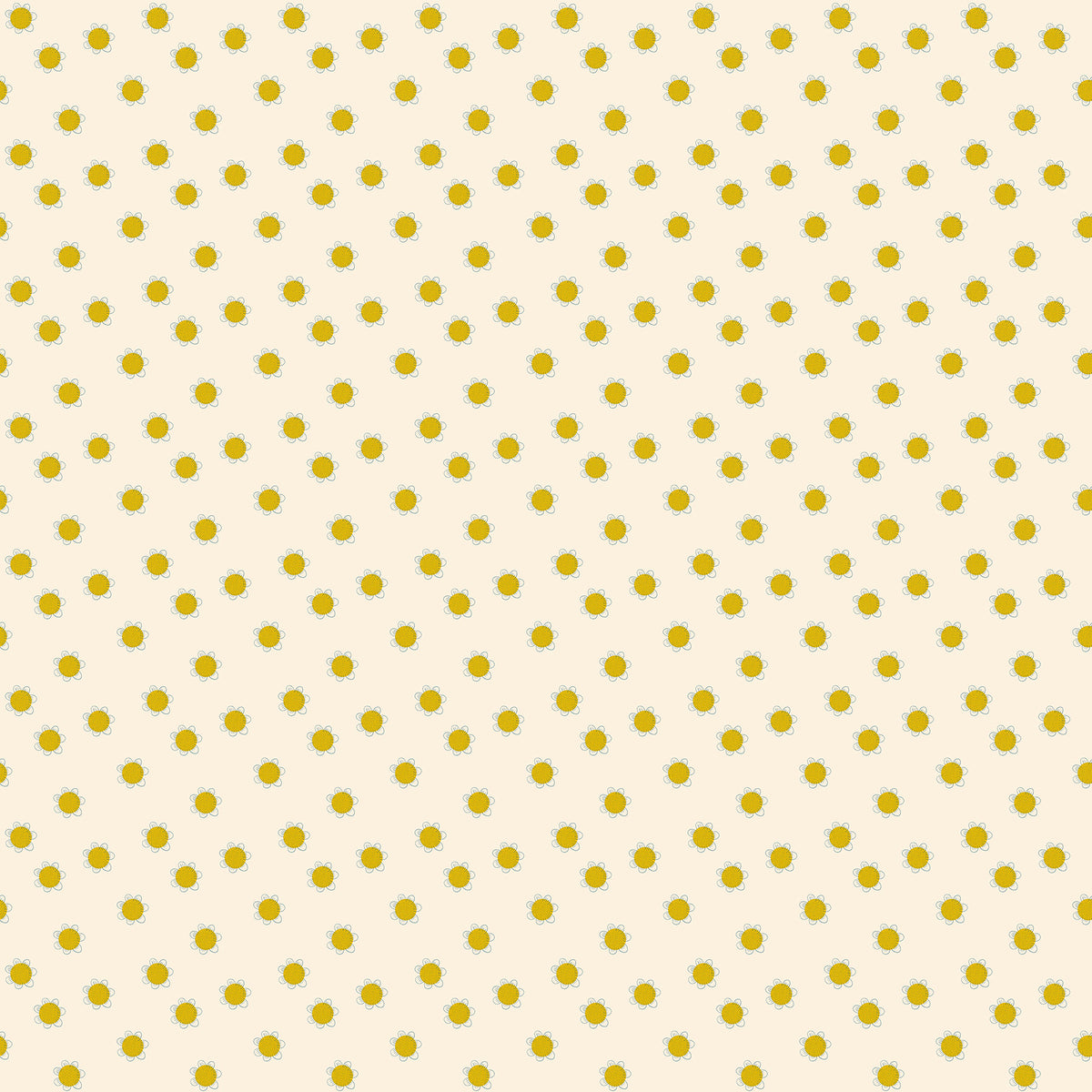 Bramble & Bloom Floral Dots Cream Yardage | FIGO Fabrics
