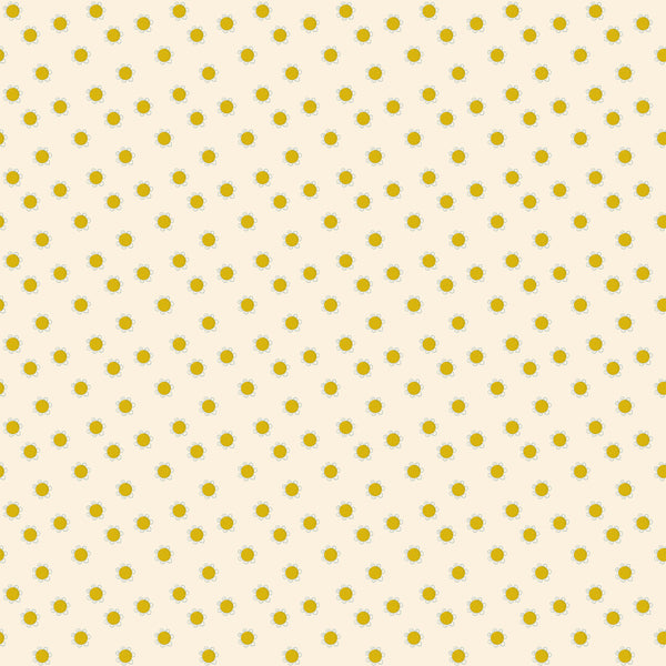 Bramble & Bloom Floral Dots Cream Yardage | FIGO Fabrics