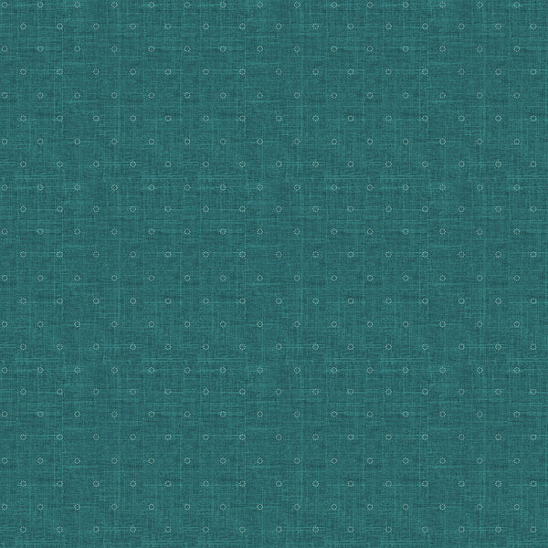 Teal Stitches  - Coordinating Bits and Bobs by Sarah Hearts for Figo Fabrics