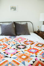 Nova Star Quilt Pattern by Then Came June | Modern Star Fat Quarter Quilt Pattern