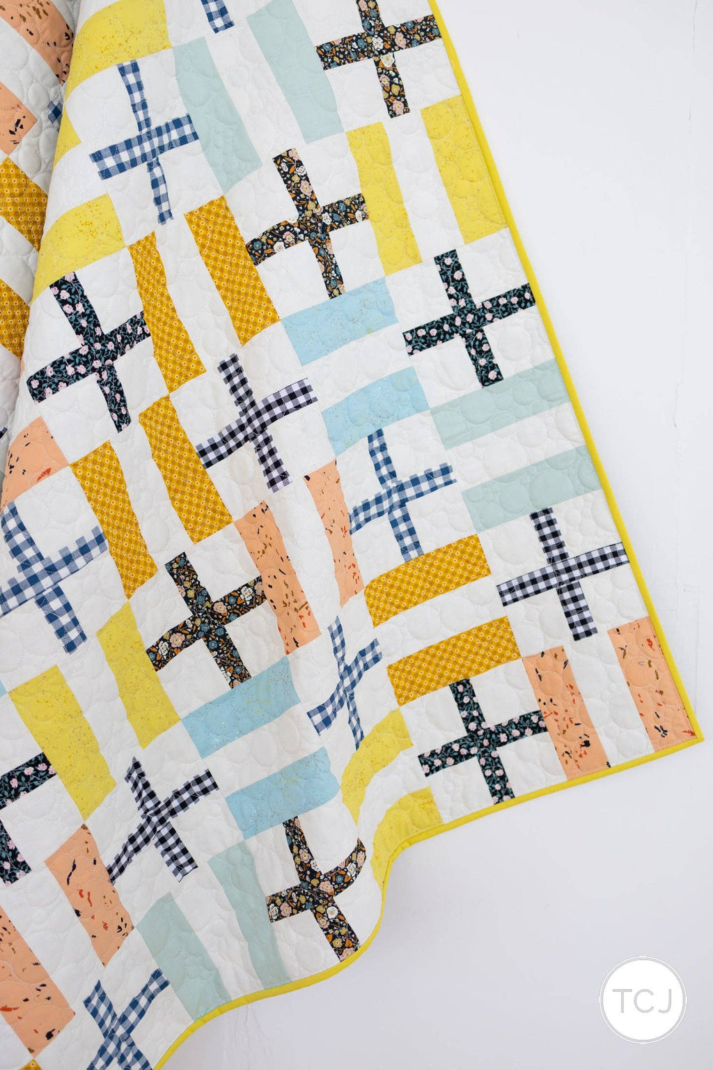 Simple Joys Quilt Pattern by Then Came June | Modern Fat Quarter Quilt Pattern