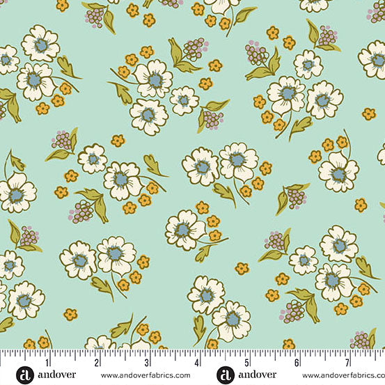 Stellar Blooms Teal