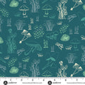 Forest Fungi Twilight Teal