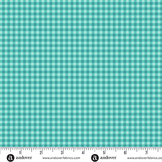 Bitty Gingham - Aqua