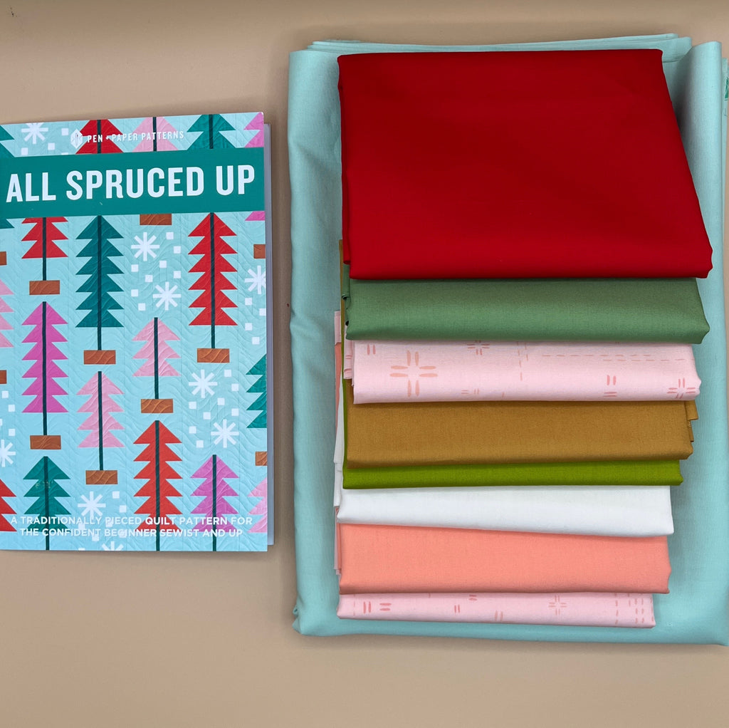 All Spruced Up Quilt Kit with Curated Art Gallery Fabrics