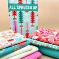 All Spruced Up Quilt Kit featuring Christmas in Color by Art Gallery Fabrics