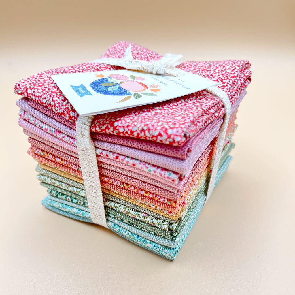 Applique Flowers Fat 8th Bundle - Something Blue Collection from Tilda