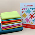 Art Gallery Pure Solids fabrics and Asterisks Quilt Kit