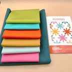 Art Gallery Pure Solids fabrics and Asterisks Quilt Kit