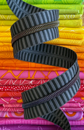 Black and grey zipper tape from Sassafras Lane Design