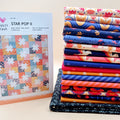 Star Pop II Quilt Kit featuring Blooming Garden by Cloud 9 Fabrics