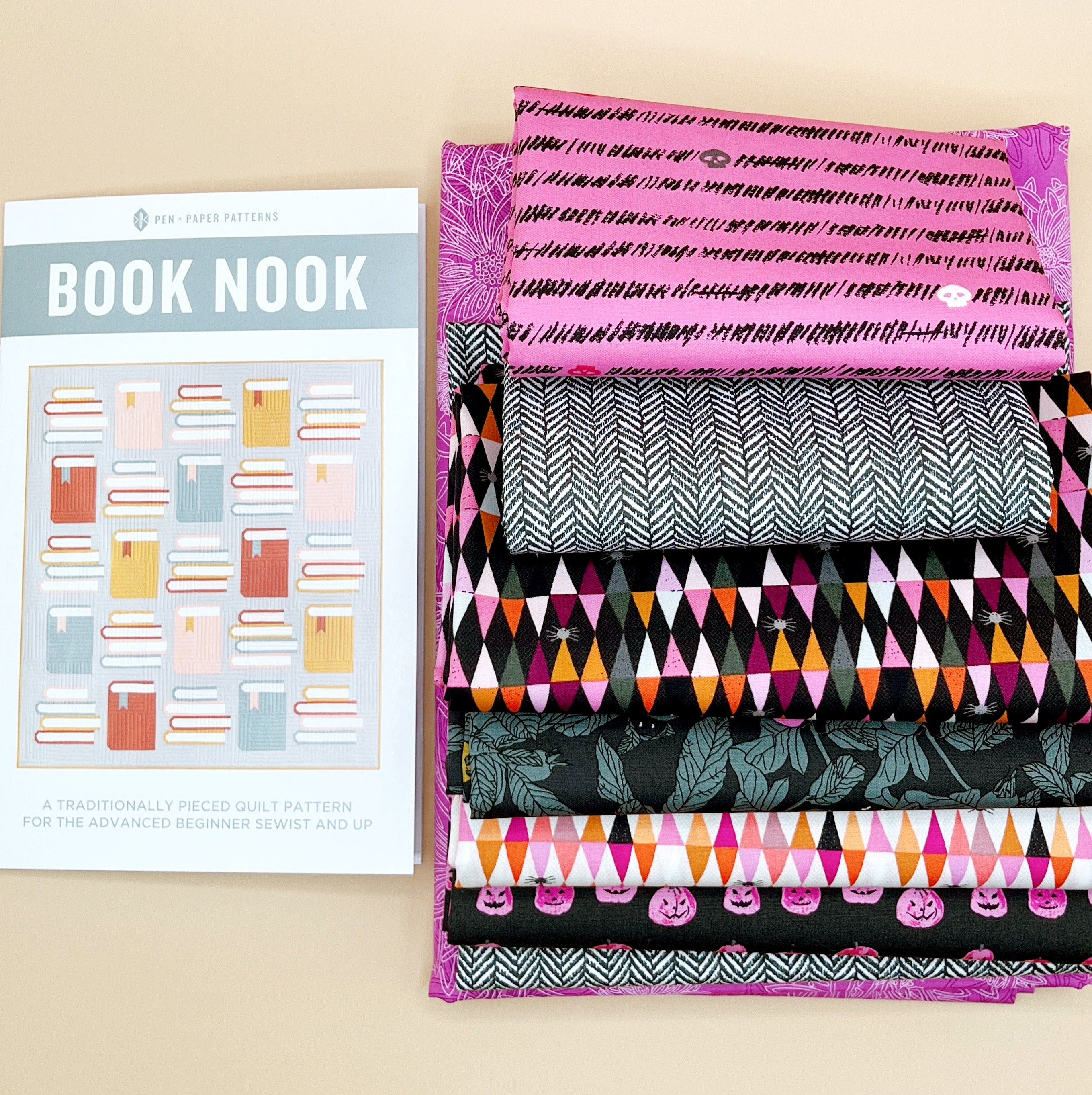 Book Nook Quilt Kit featuring Enshadow
