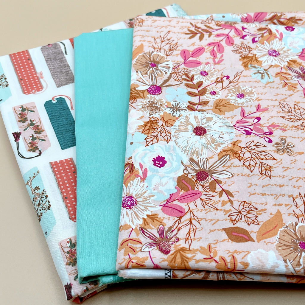 3 yard bundle Bookish by Sharon Holland and Art Gallery Pure Solids