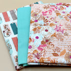 3 yard bundle Bookish by Sharon Holland and Art Gallery Pure Solids