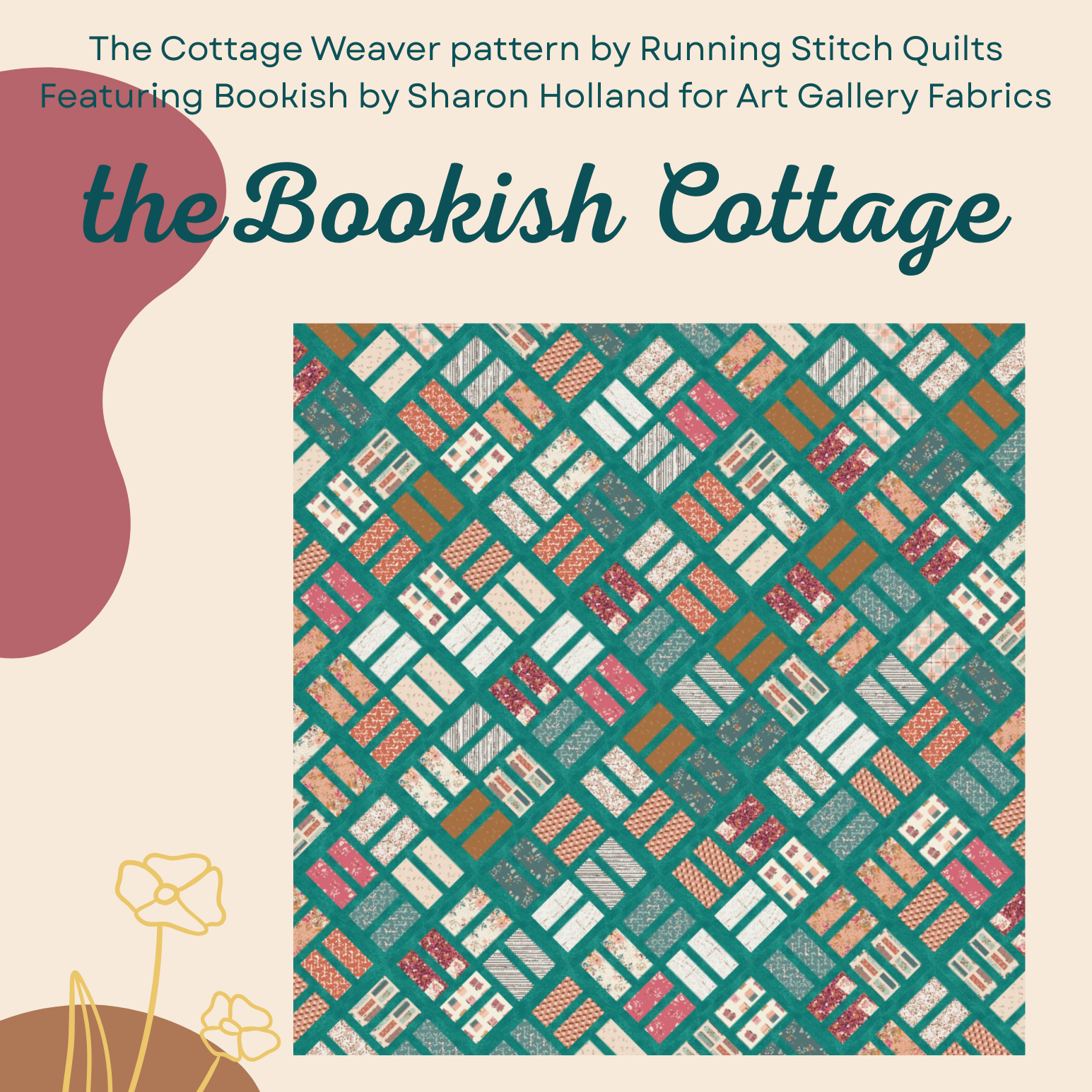 Curated Quilt Kit Cover - The Bookish Cottage featuring the Bookish Collection from Art Gallery Fabrics