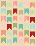 Bookmarks Quilt Kit in A Song to Sing and Art Gallery Pure Solids