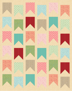 Bookmarks Quilt Kit in A Song to Sing and Art Gallery Pure Solids