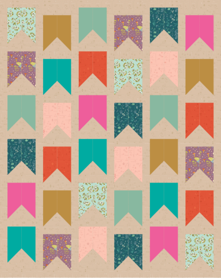 Bookmarks Quilt Kit with Celestial Garden