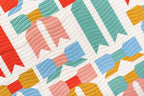 Closeup up of detail for the Top Knot Quilt Pattern by Pen + Paper Patterns