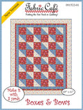Boxes & Bows 3 yard Quilt  pattern by Fabric Cafe