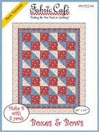 Boxes & Bows 3 yard Quilt  pattern by Fabric Cafe