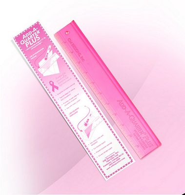 CM Designs Add A Quarter Plus 12 inch ruler pink