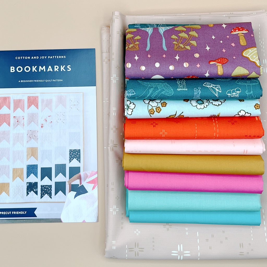 Bookmarks Quilt Kit featuring Celestial Garden & Art Gallery Fabrics