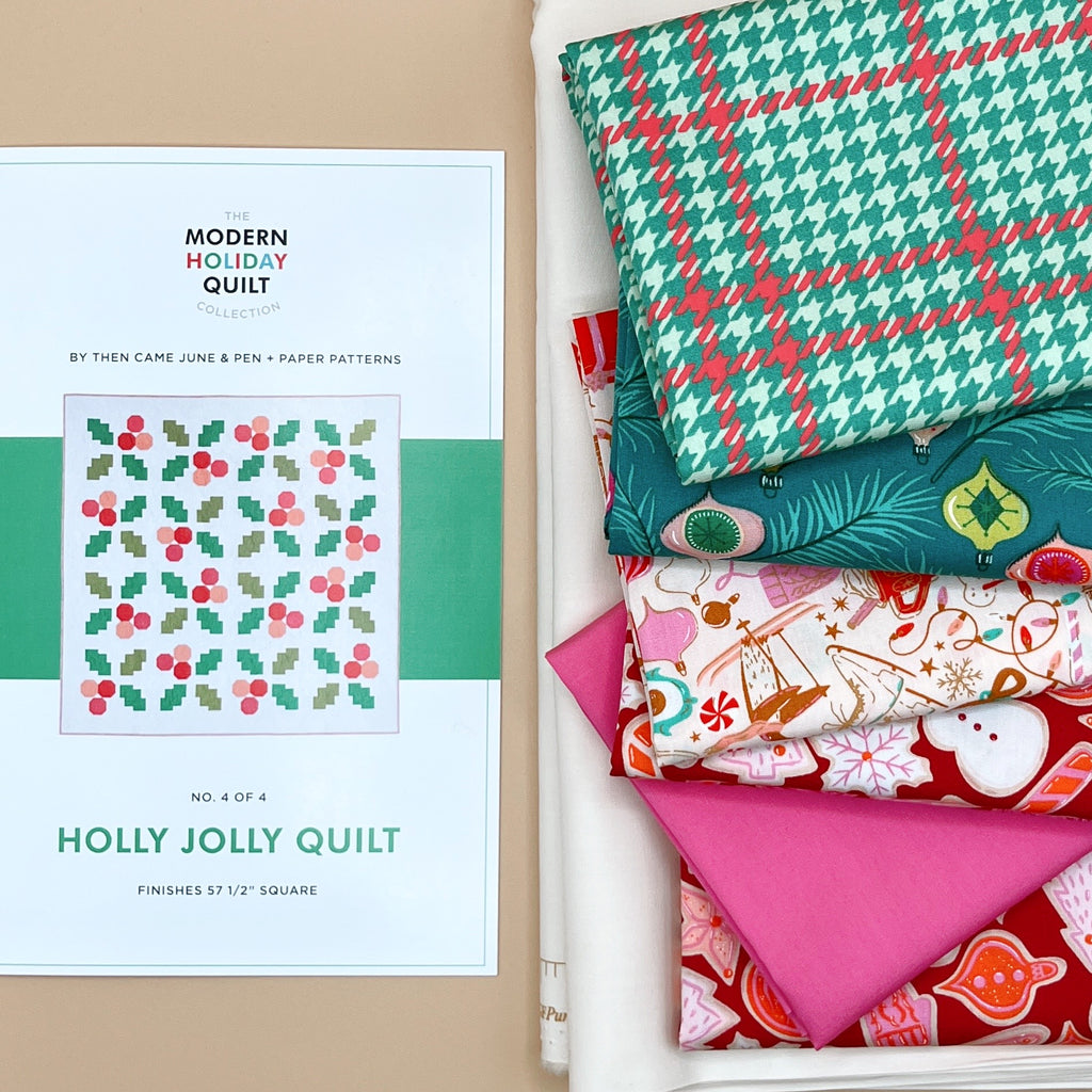 Holly Jolly Quilt Kit Christmas in Color by Art Gallery Fabrics
