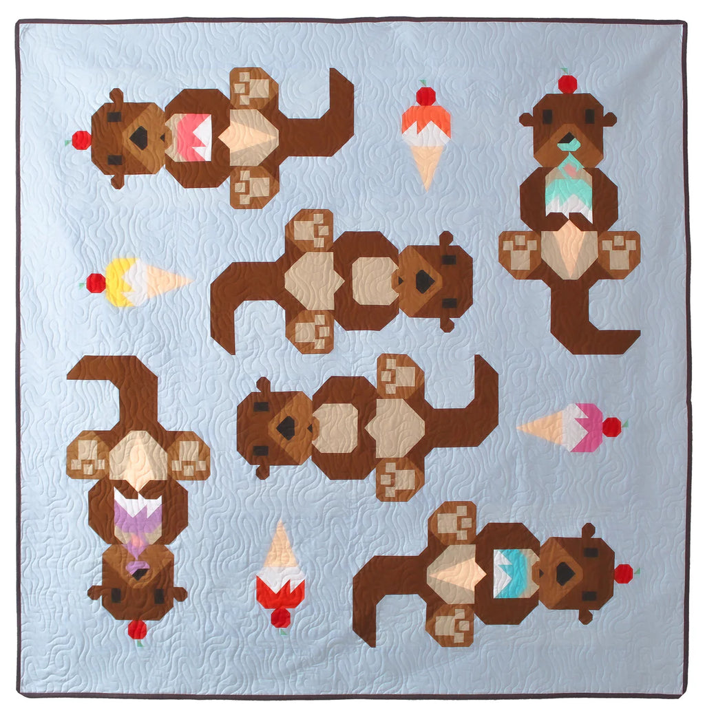 Cool Treats - an Otter Quilt Pattern by Art East Quilting Co
