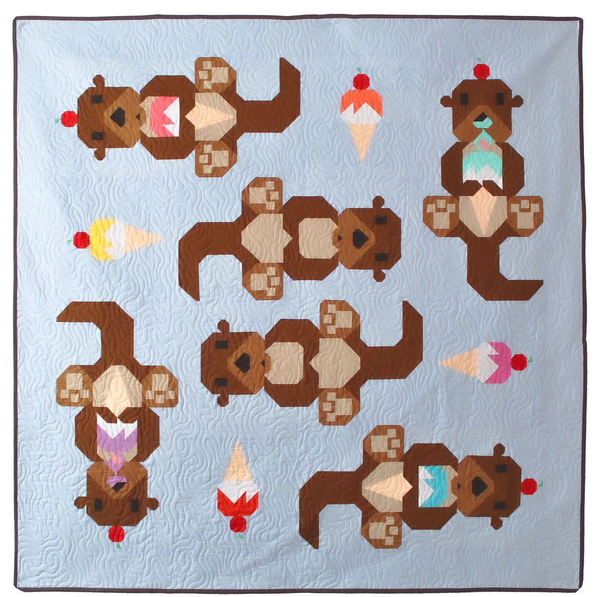 Cool Treats - an Otter Quilt Pattern by Art East Quilting Co