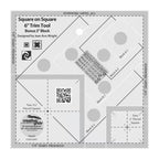 Square on Square 6" Trim Tool by Creative Grids with design details and branding.