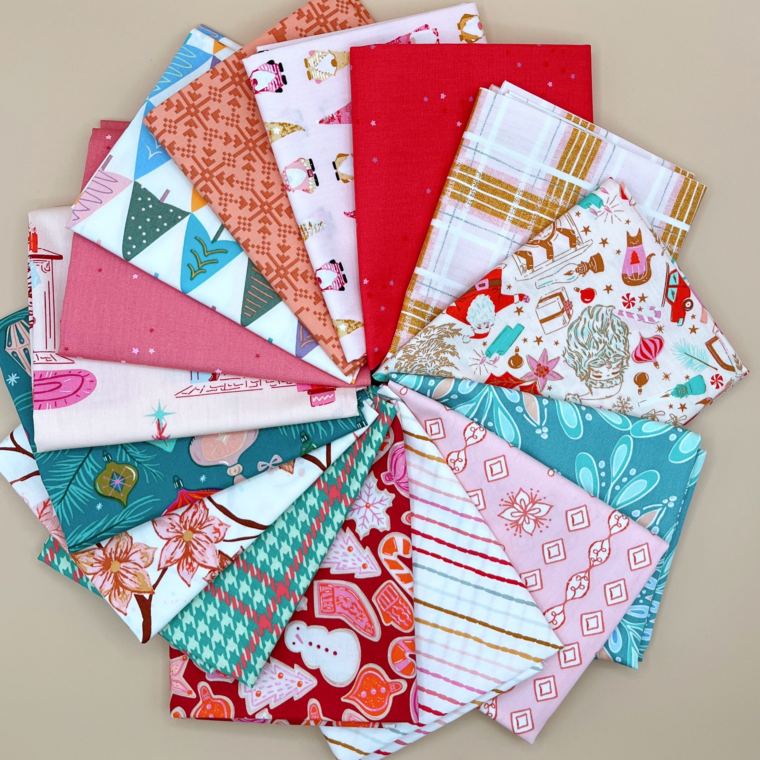 Art Gallery Fabric Christmas Collection Fat Quarter Bundle