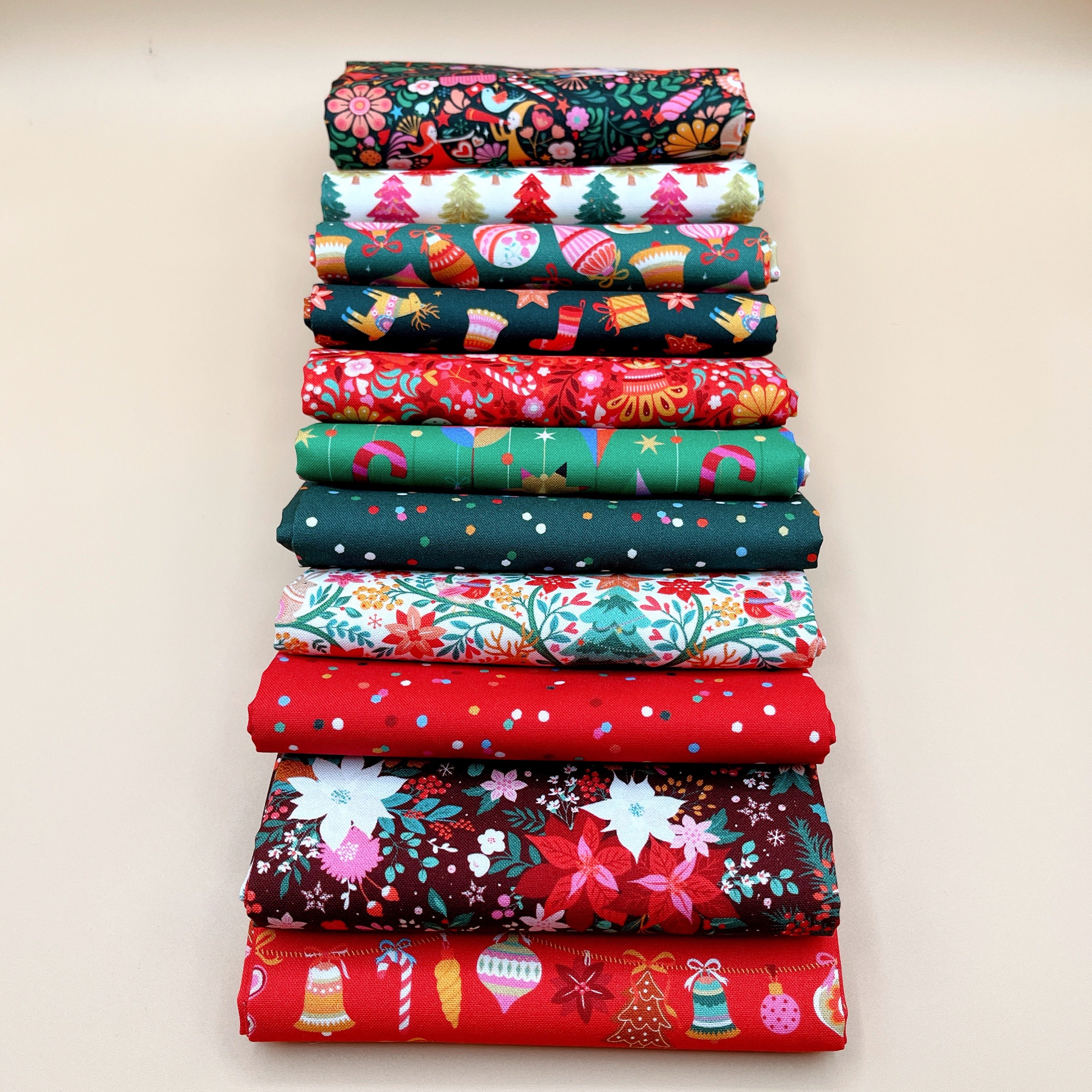 Deck the Halls Fat Quarter Bundle by Geetanjali Behera Thread & Ink