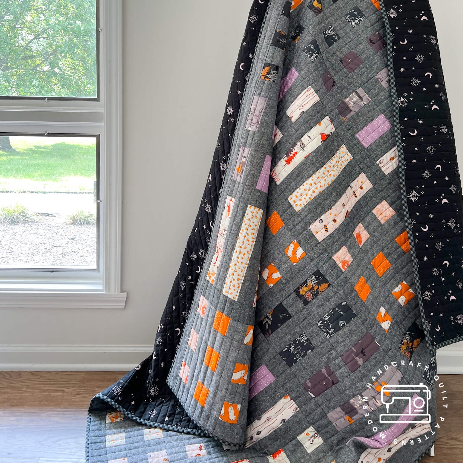 Dot + Dash beginner-friendly scrappy quilt pattern by Modern Handcraft Quilts