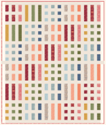 Dot + Dash quilt kit packaging featuring Summer Homestead on a milky white background.