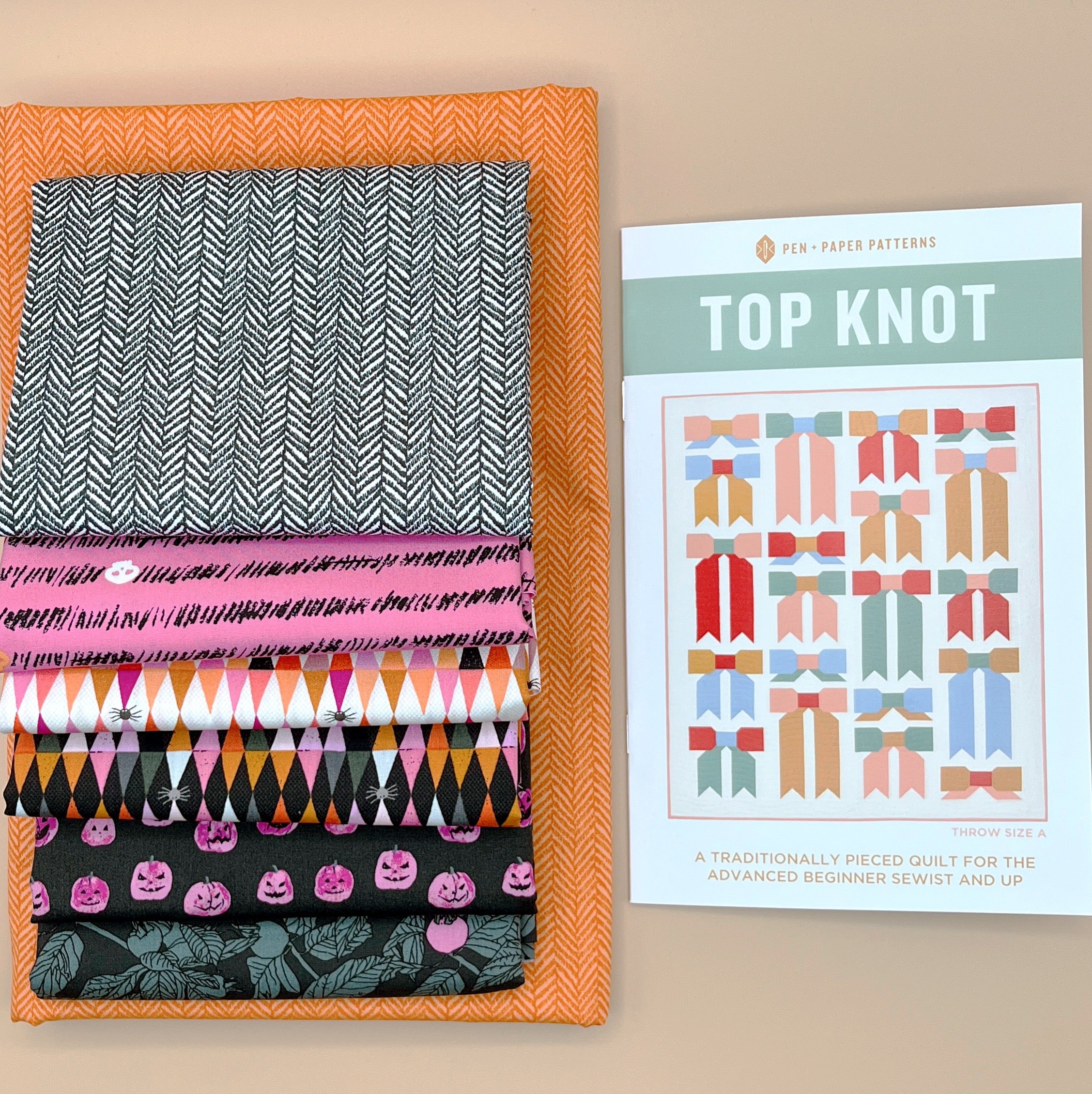 Quilt Kit with Enshadow Top Knot Pattern