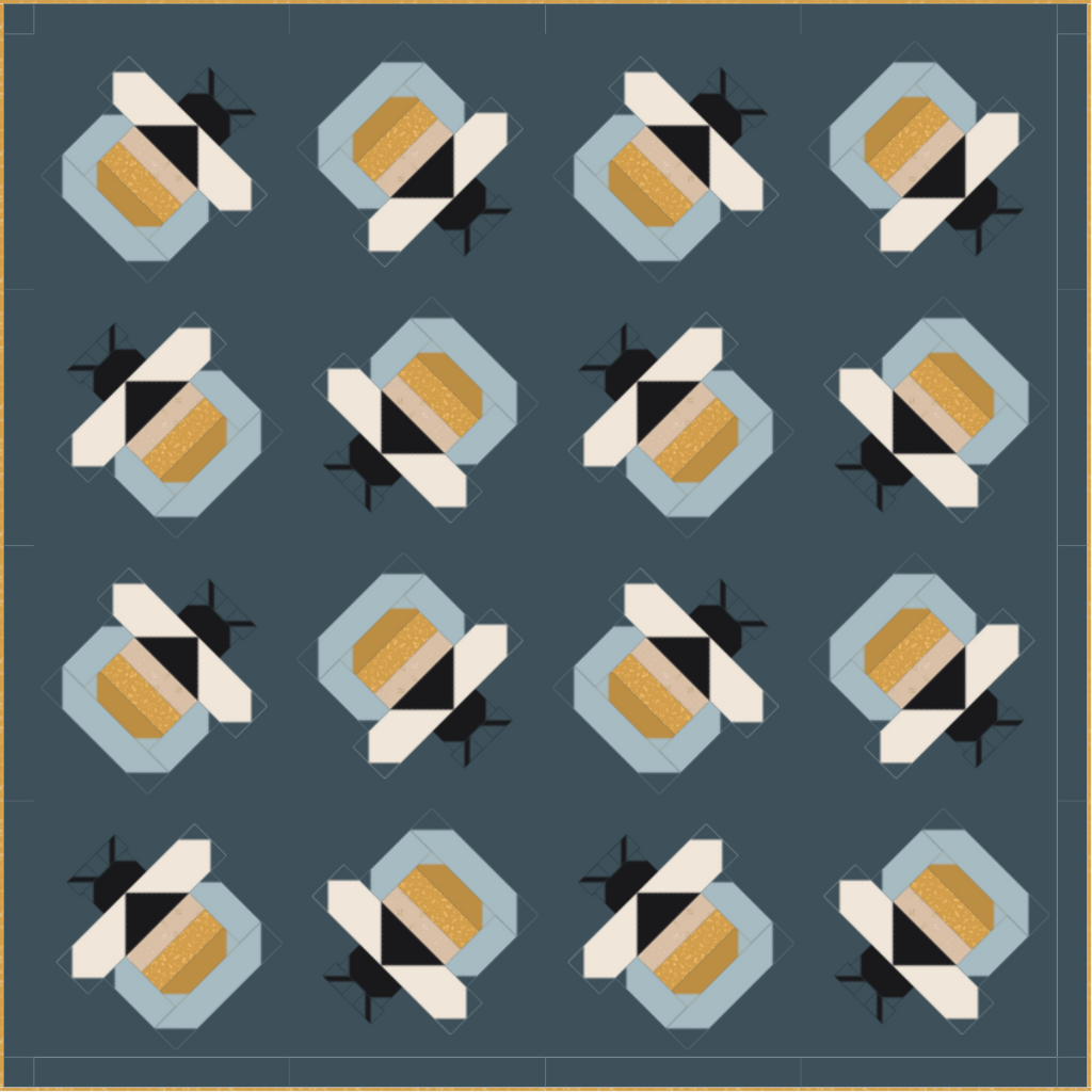 Mock up of the pattern Firefly 
