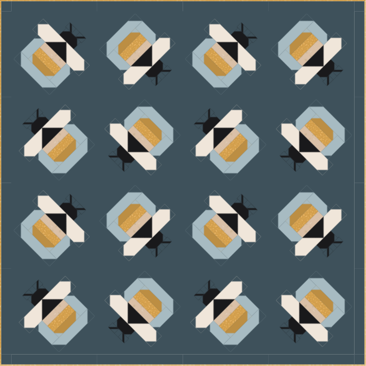 Mock up of the pattern Firefly 