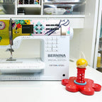 flower spindle in red by doohikey designs