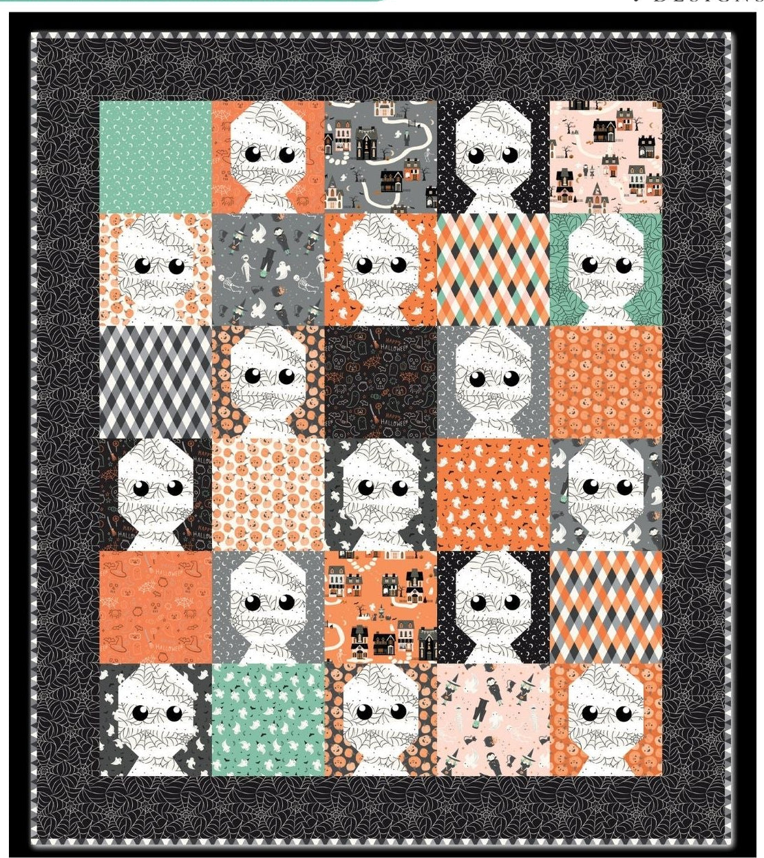 Frank and Friends Mummy Quilt by Riley Blake Designs