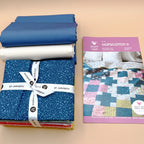 Freckles Fat Quarter Bundle with Art Gallery Pure Solids Hopscotch II Quilt Kit