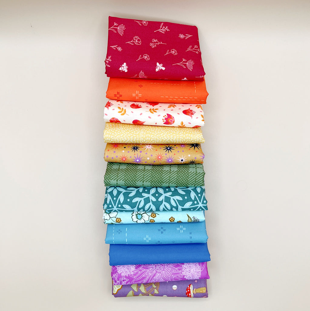 Rainbow Custom Curated Bundle 12 fat quarters