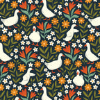 Garden Parade Blue from the Bountiful Acres collection by Jasmine Hnatkova for Cloud9 Fabric